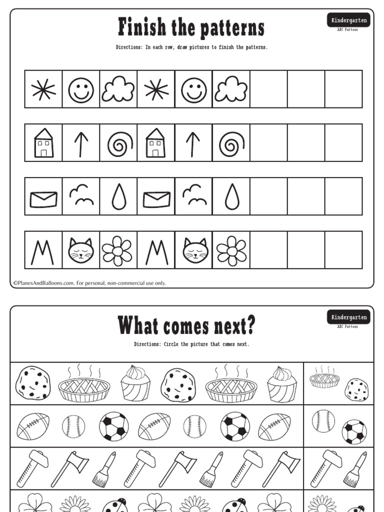 ABC Pattern Worksheets PDF | PDF for Free Printable Abc Pattern Worksheets