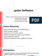 Week 3 - (Reading) Computer Software