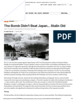 The Bomb Didn't Beat Japan..