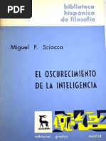 Sciacca, Michele Federico. - El Oscurecimiento de La Inteligencia ...