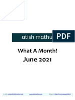 Atish Mathur: What A Month!