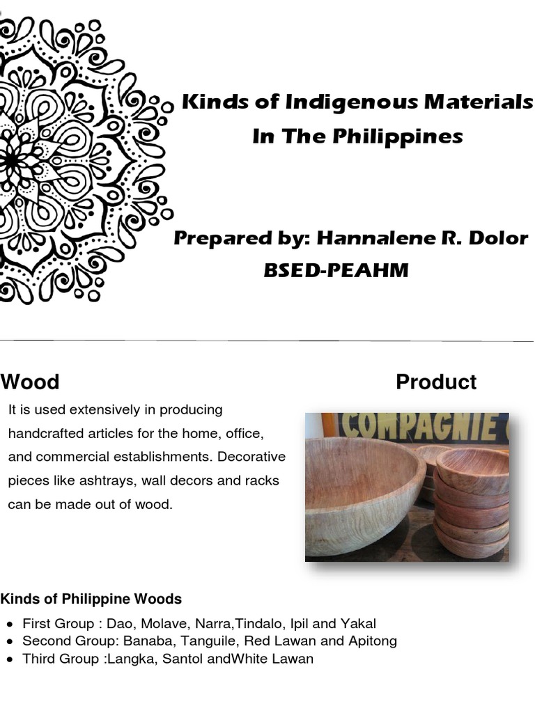 Kinds of Indigenous Materials PDF
