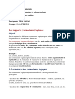 Les rapports logiques cours pdf