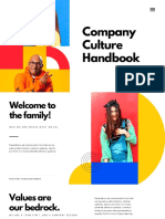 White Simple and Colorful Geometric Company Culture Book Presentation