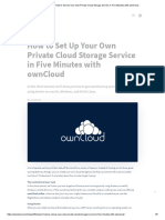 LifeHacker_ How to Set Up Your Own Private Cloud Storage Service in Five Minutes with ownCloud
