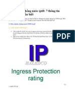 Tiêu chuẩn chống nước ip68