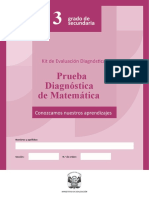 SEC 3-Prueba Diagnóstica Matemática-Secundaria