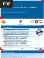 HDFC UW Guidelines For Term Plan - ALL Channels Consolidated - June