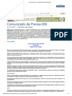 Documento CETA - COMUNICADO DE PRENSA 026