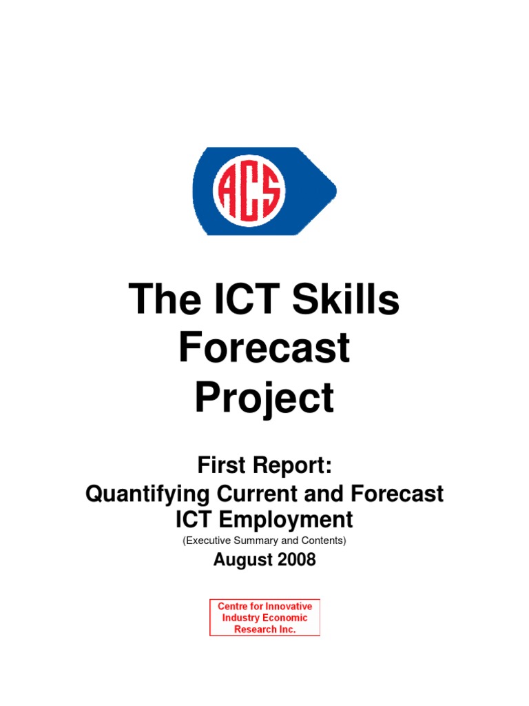 The ICT Skills Forecast Project: First Report: Quantifying Current and ...