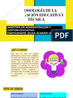 Metodología de La Investigación Educativa y Técnica.