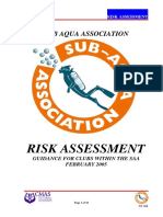 Risk Assessment: Sub Aqua Association