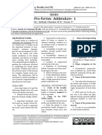 Family Study Proforma Explanation