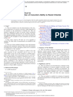 Electrical Indication of Concrete's Ability To Resist Chloride Ion Penetration