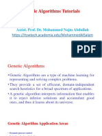 Genetic Algorithms Tutorials: Assist. Prof. Dr. Mohammed Najm Abdullah