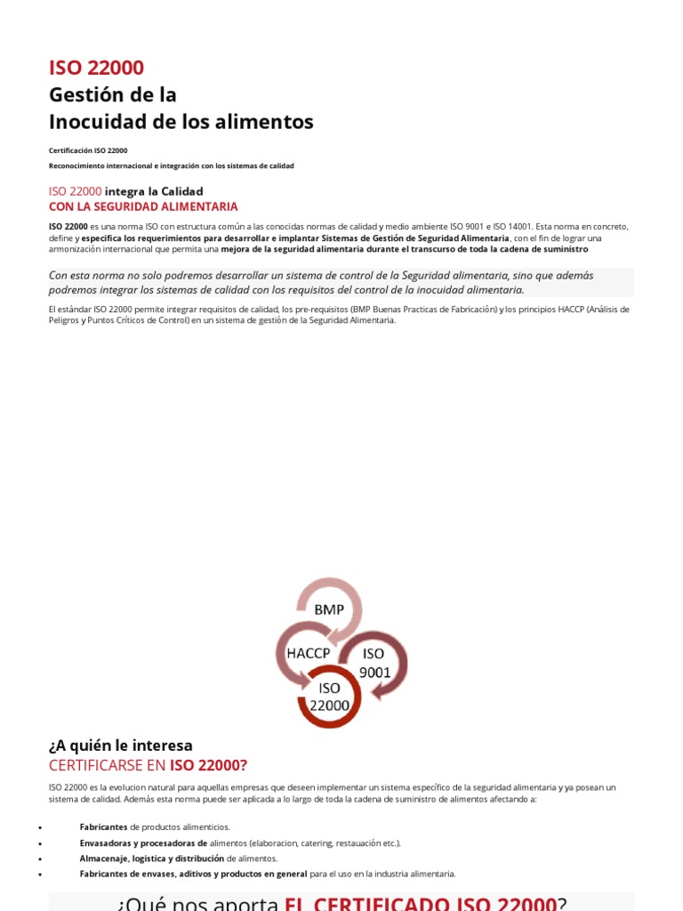 Iso 22000 | PDF | Análisis de Riesgo y Puntos Críticos de Control ...
