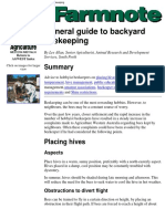 General Guide To Backyard Beekeeping