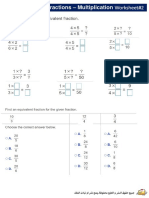 8.3 Equivalent Fractions - Multiplication Worksheet#2 G4-T2