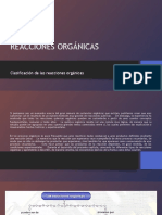 Clasificacion de Las Reacciones Organicas Qca 11°