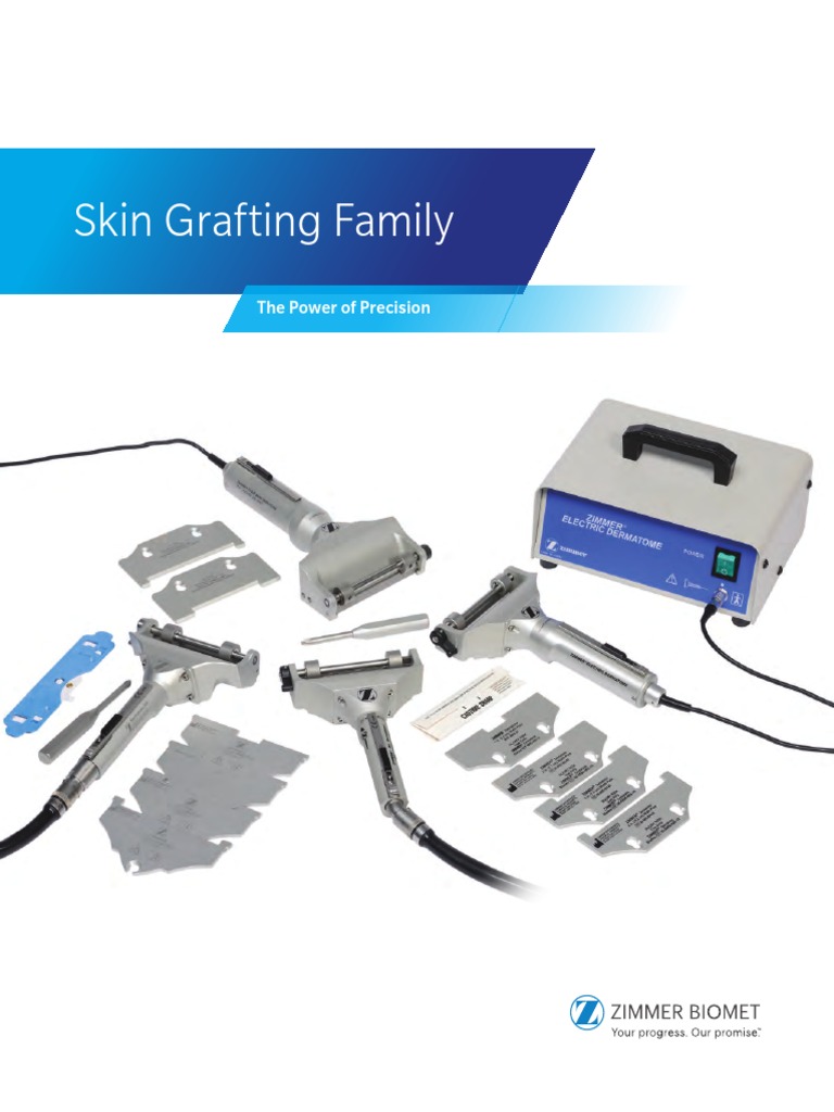 Skin Grafting Dermatomes and Meshers Brochure | PDF | Equipment ...