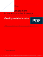 VDA Volume Quality-related Costs(1)