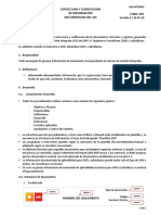 Estructura y codificación de información documentada