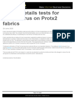 Ifabric Details Tests For Coronavirus On Protx2 Fabrics