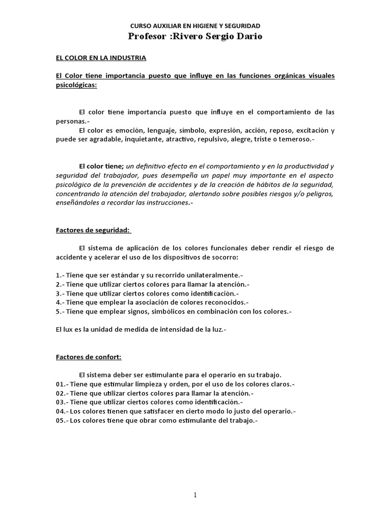 El Color en La Industria | PDF | Metabolismo | Calor