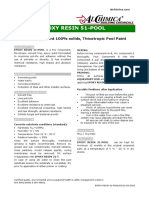 Epoxy Pool Paint Technical Specs