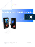 MorphoAccess SIGMA Lite Series - Installation Guide - English (2015 - 0000007248-V9)