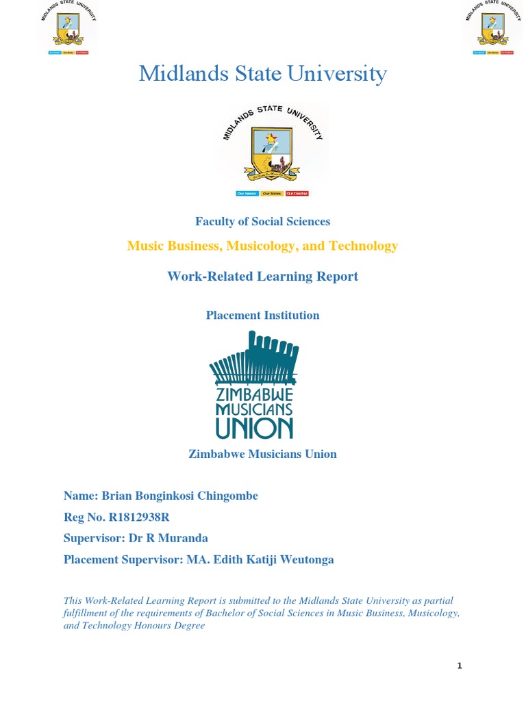Work related learning report brian bongi pdf trade union zimbabwe