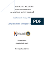 Luis Bedoya Completado de un espacio métrico