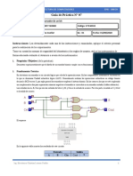 Guía de Práctica N°07 Circuito Aritmético Sumador de Un Bit