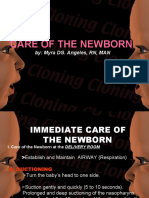 Care of The Newborn: By: Myra DG. Angeles, RN, MAN
