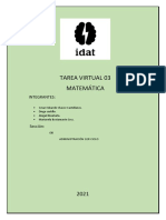 Matemática Tarea Virtual 03