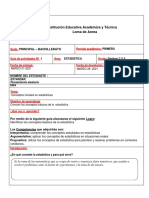 Guia #1 de Estadistica Grado 7 Profesor Dairo Montes