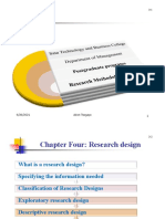 Research Design Chapter Summary