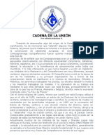 La historia y significado de la Cadena de la Unión masónica