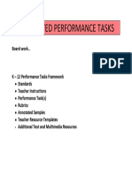 Integrated Performance Tasks: Board Work