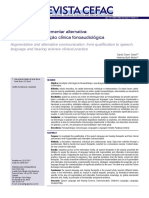 Comunicação Suplementar Alternativa Da Formação A Atuação Clínica Fonoaudiológica