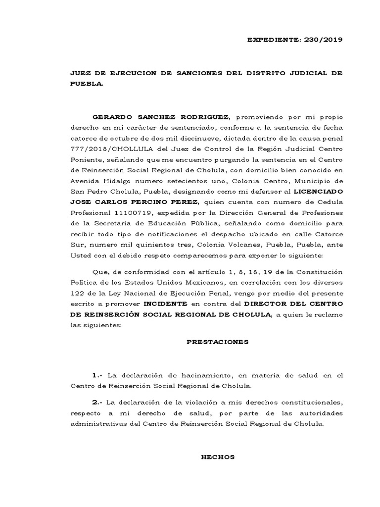 Incidente Penal | PDF | Prisión | Pena capital