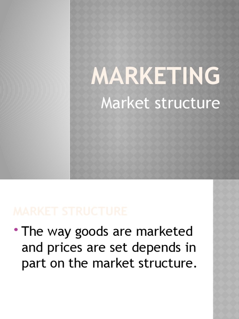 Market Structures Pdf Monopoly Oligopoly