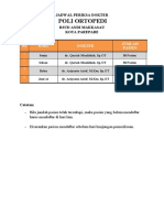 JADWAL DINAS