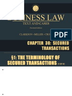 Clarkson14e - PPT - ch30 Secured Transactions
