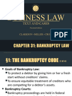 Clarkson14e - PPT - ch31 Bankruptcy Law