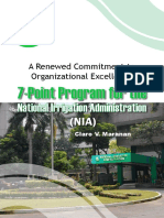 7-Point Program For The: National Irrigation Administration
