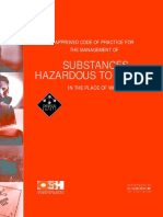 Substances Hazardous To Health: Approved Code of Practice For The Management of