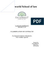 Unitedworld School of Law Contract Assignment