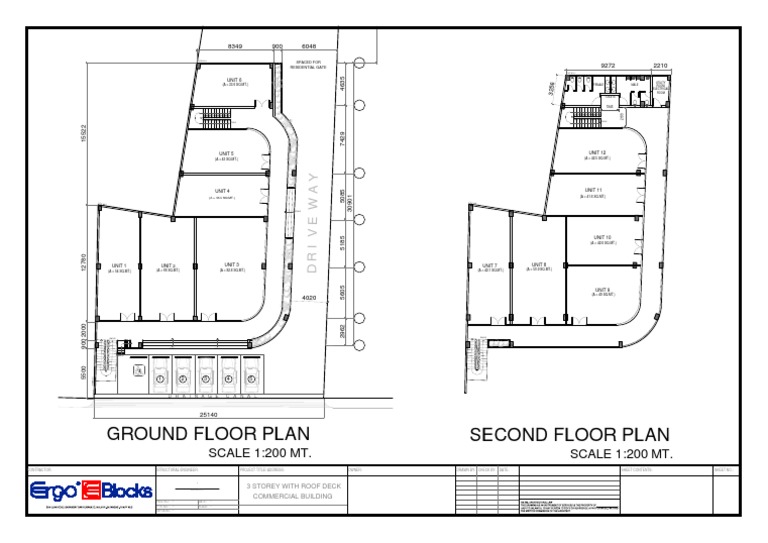 3 Storey Commercial Building Plan | PDF | Buildings And Structures ...