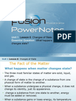 Unit 1 Essential Question:: What Happens When Matter Changes State?